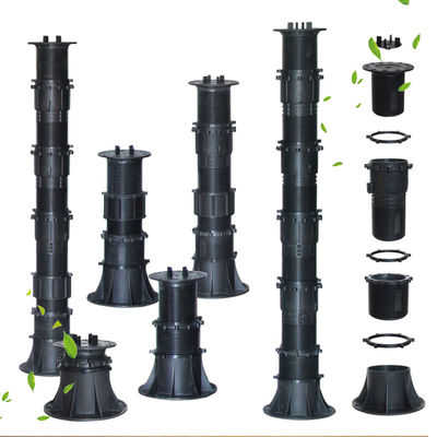 Altura da base do pedestal de plástico do pavimentador ajustável 75-1360 mm para acessórios de piso