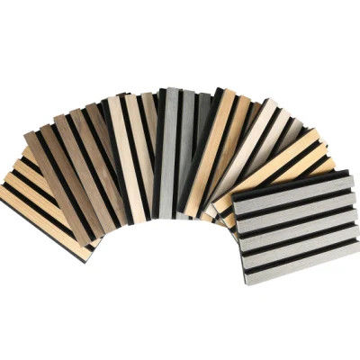 Painéis acústicos de madeira decorativos 3D personalizados para absorção sonora altamente eficaz