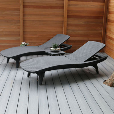 Piso de barco Teca sintética Decking personalizável e composto de madeira e plástico
