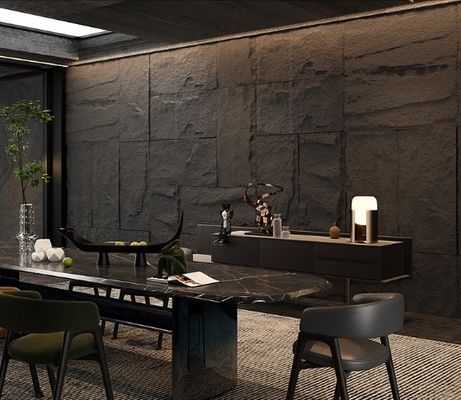 Moderno padrão de pedra leve painéis de parede PU de pedra falsa veneer painéis para decoração de parede