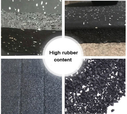 Customize o tapete do piso do ginásio com 85% de grânulos SBR 15% de grânulos EPDM em várias espessuras
