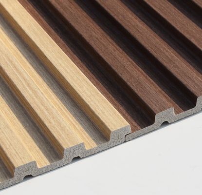 3D Boards Madeira Plástico Composito WPC PVC Painel de parede para decoração de parede interior doméstica