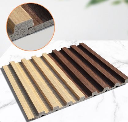 Decoração de interiores Painéis de parede flutuados Design de grãos de madeira e grãos de madeira texturizados