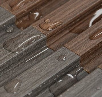 Decoração de interiores Painéis de parede flutuados Design de grãos de madeira e grãos de madeira texturizados