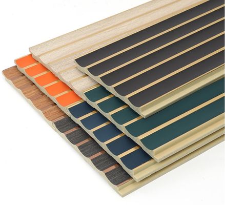 Decoração de interiores Painéis de parede flutuados Design de grãos de madeira e grãos de madeira texturizados
