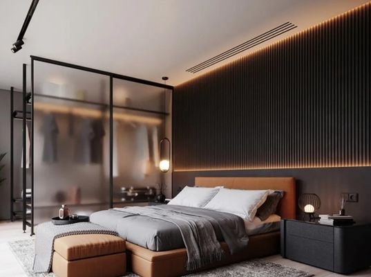 Decoração de interiores Painéis de parede flutuados Design de grãos de madeira e grãos de madeira texturizados