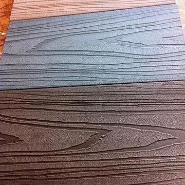 Modelo de design tradicional Waterproof Fire Resistant WPC Decking Board com kits de canto