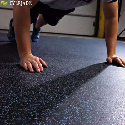 85% SBR Granulados 15%EPDM Granulados Eva Gym Tapete Planca para Garagem/Piso de Borracha Subterrânea