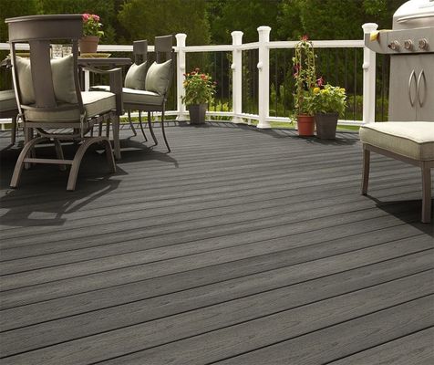 Tratamento de superfície dupla WPC Decking 18mm acima da espessura para parque Balcão Jardim