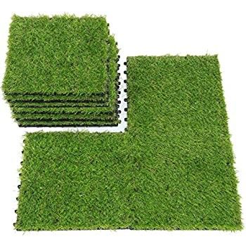 Interligação de azulejos de relva falsa para relva artificial Tamanho 300x300x22/25mm Drenagem