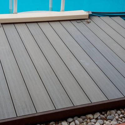 OEM WPC reciclável 3D decking em relevo para jardim sustentável