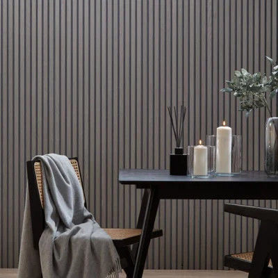 Tech Oak Walnut Veneer de madeira Madeira PET Painéis de parede absorventes de ruído Painel acústico de laje de madeira
