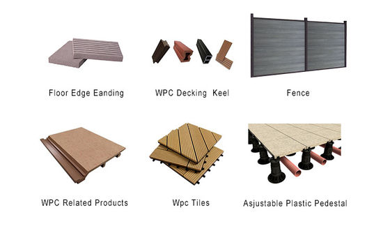 Deck à prova d'água exterior Patio Decking madeira plástico composto piso exterior