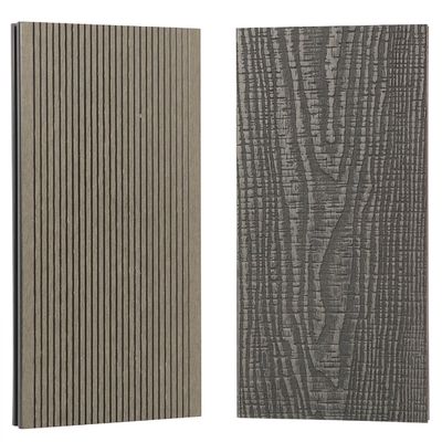 10,3%-1,4% Densidade Quick Deck Madeira Composite Outdoor Deck Tile em Islândia Fumo Branco
