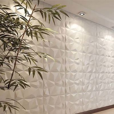 Luxury Living Room TV Background 500mm*50mm Painel de parede 3D de PVC com design moderno
