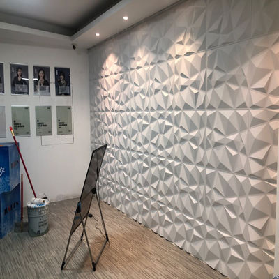 Luxury Living Room TV Background 500mm*50mm Painel de parede 3D de PVC com design moderno