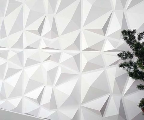 3D Relief Height 22mm High Gloss Peel and Stick Painel de arte de parede de PVC para fundo do sofá